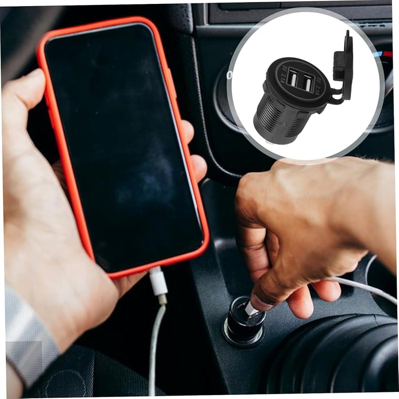 Dual USB Motorcycle Car Boat RV Phone Charger Adapter for Outdoor Navigation - Image 5